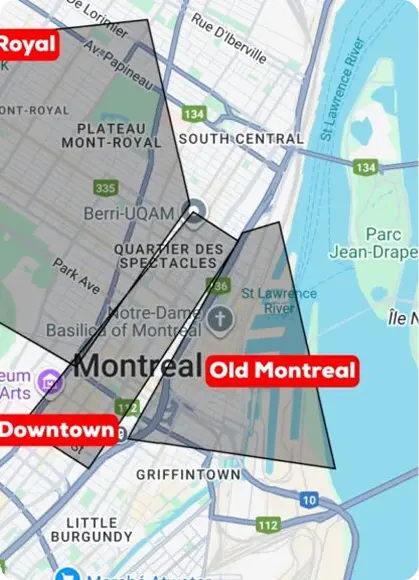 Map Location Montreal